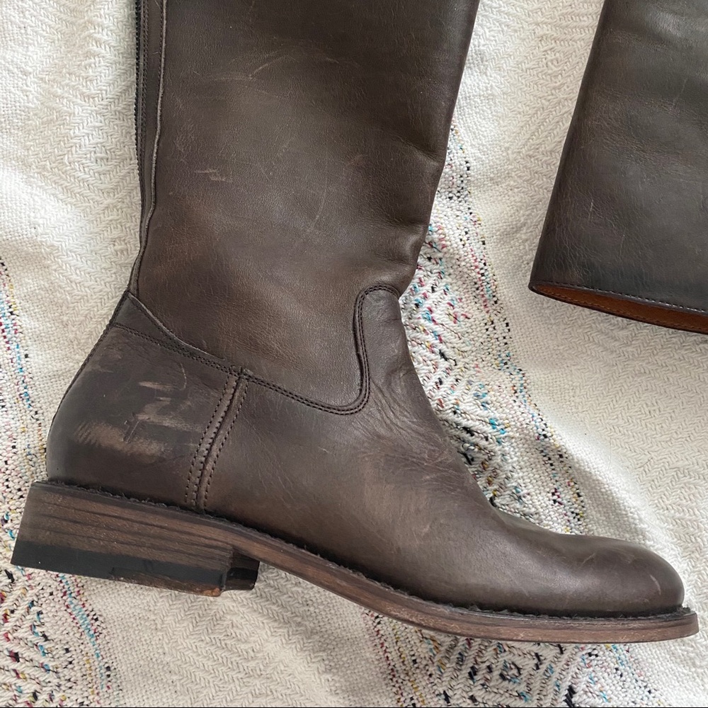 New Frye Jayden Buckle Back Zip Boots - Picture 4 of 7